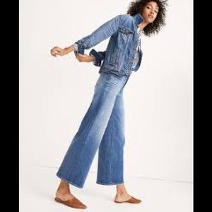 Madewell wide leg, cropped jeans